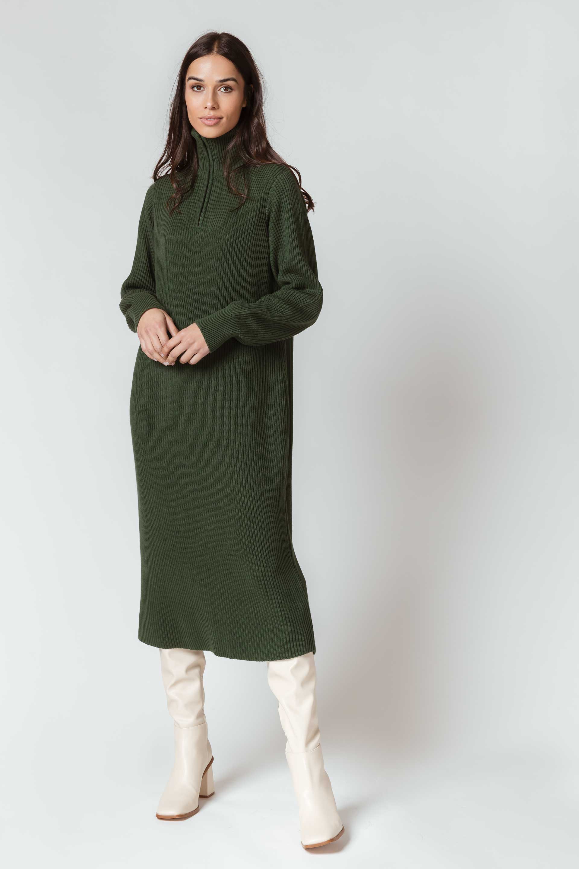 Image of SKFK Dress Gergore Green (biokatoen)